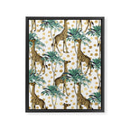 Giraffe Safari Framed Canvas Print Gallery Image 8