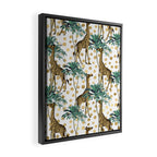 Giraffe Safari Framed Canvas Print Gallery Image 2