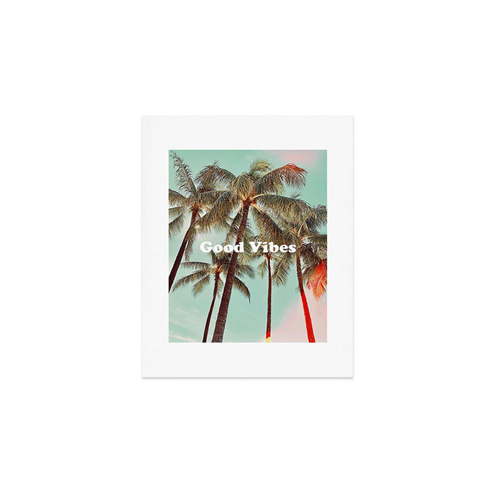 Good Vibes palms Art Print Gallery Image 1