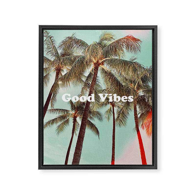 Good Vibes palms Framed Canvas Print Gallery Image 6