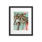 Good Vibes palms Framed Art Print Gallery Image 5