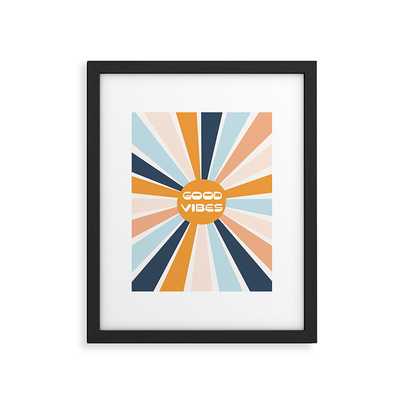 Good Vibes Sunshine Framed Art Print Gallery Image 5