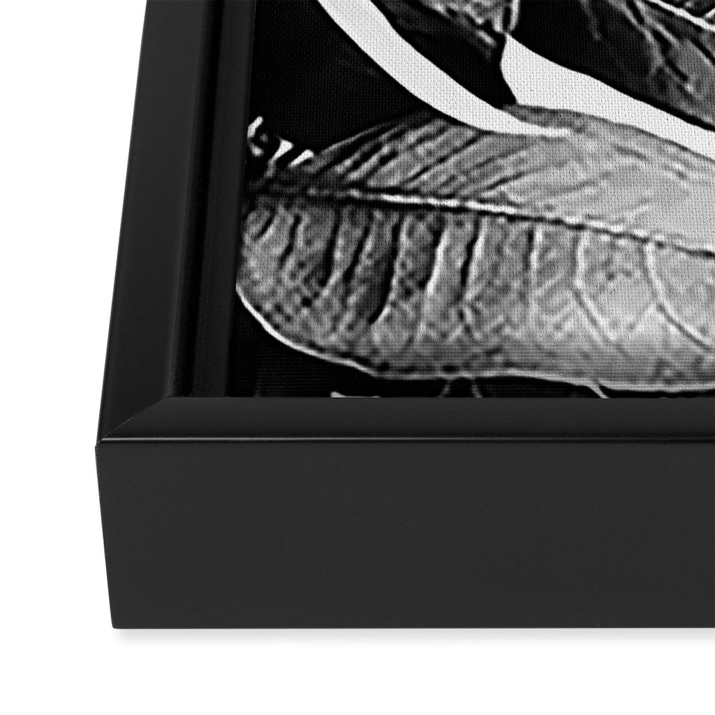 Grandiflora II - bw Framed Canvas Print Gallery Image 3