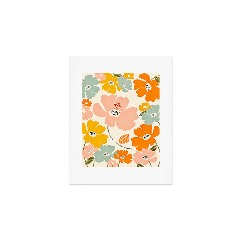 Happiness blooms Art Print Gallery Image 1