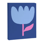 Happy Tulip - blue pink Canvas Print Gallery Image 6