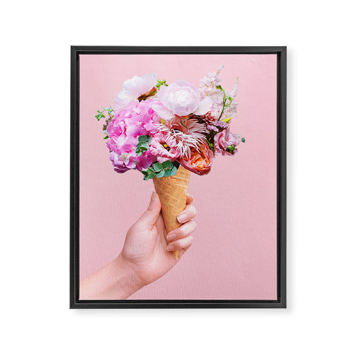 Ice Cream Bouquet Framed Canvas Print Gallery Image 1