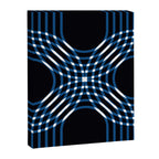 Interwoven - blue Canvas Print Gallery Image 6
