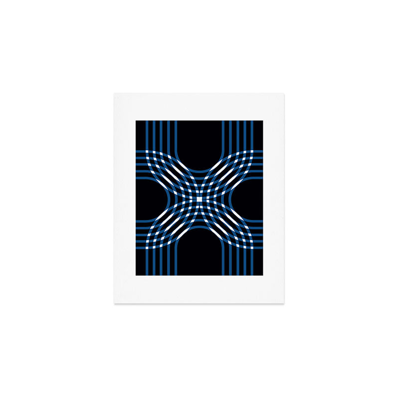 Interwoven - blue Art Print Gallery Image 1