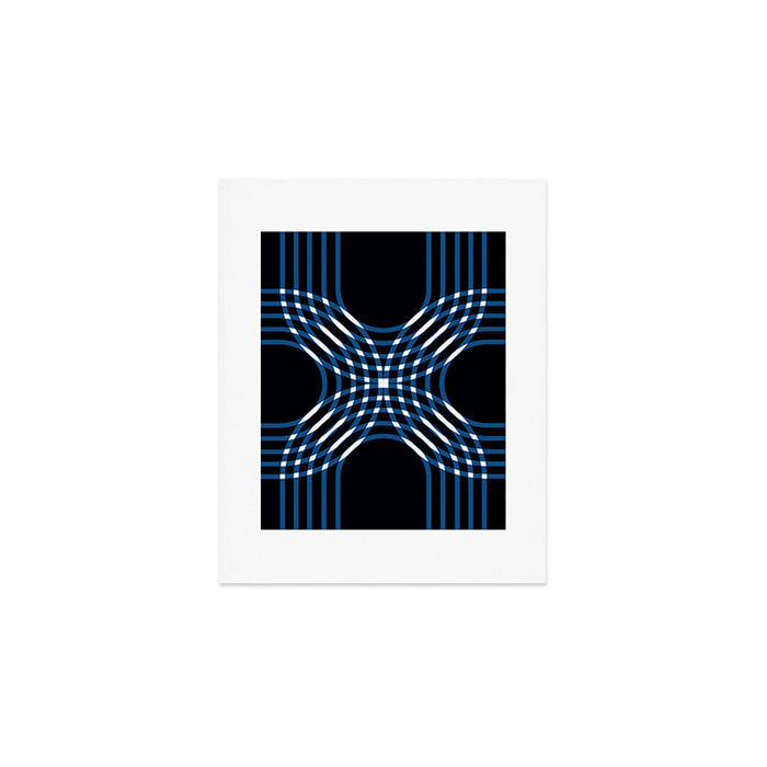 Interwoven - blue Art Print Gallery Image 1