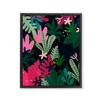 Into the jungle - deep night Framed Canvas Print Gallery Image 6