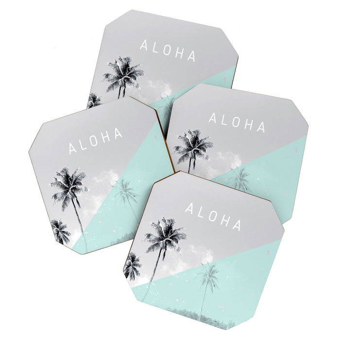Island vibes retro - Aloha Coaster Gallery Image 1