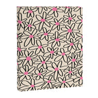 Joyful Flower Lines - b/w pink Canvas Print Gallery Image 6
