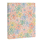 Joyful Flower Lines - rainbow Canvas Print Gallery Image 6