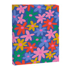 Joyful Flowers - blue Canvas Print Gallery Image 6