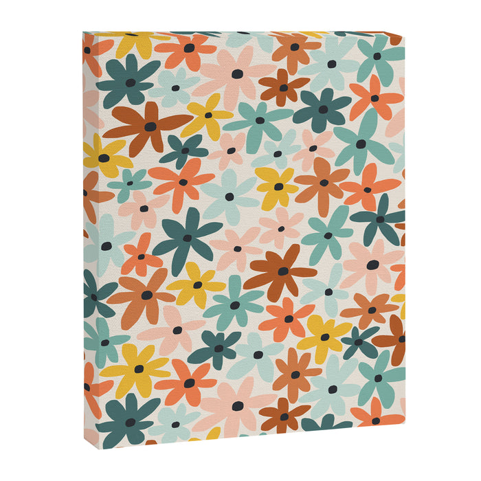 Joyful Flowers - earthy Canvas Print Gallery Image 1