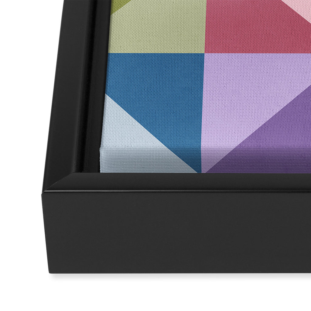 Kaleidoscope - patchouli Framed Canvas Print Gallery Image 3