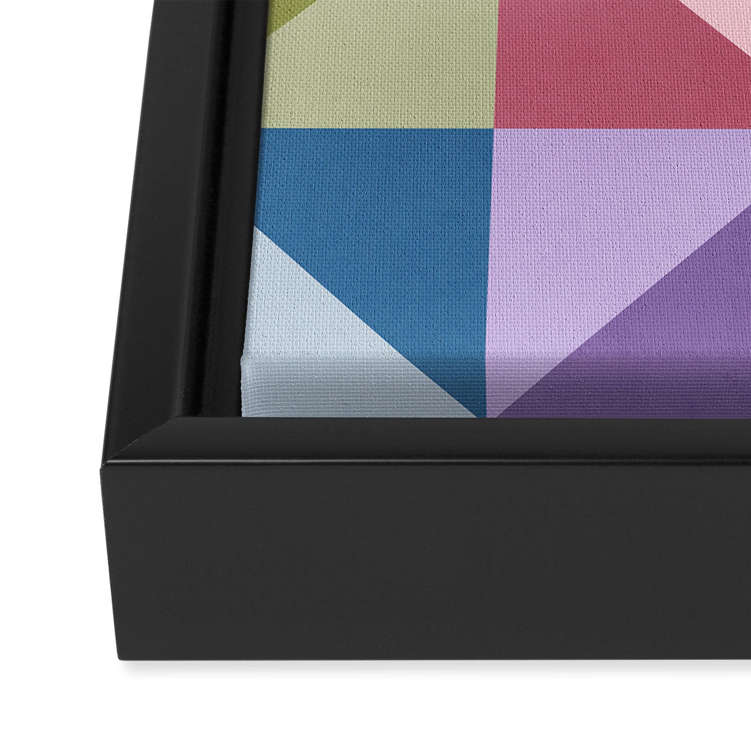 Kaleidoscope - patchouli Framed Canvas Print Gallery Image 3