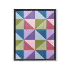 Kaleidoscope - patchouli Framed Canvas Print Gallery Image 8