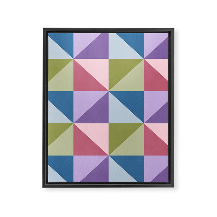 Kaleidoscope - patchouli Framed Canvas Print Gallery Image 1