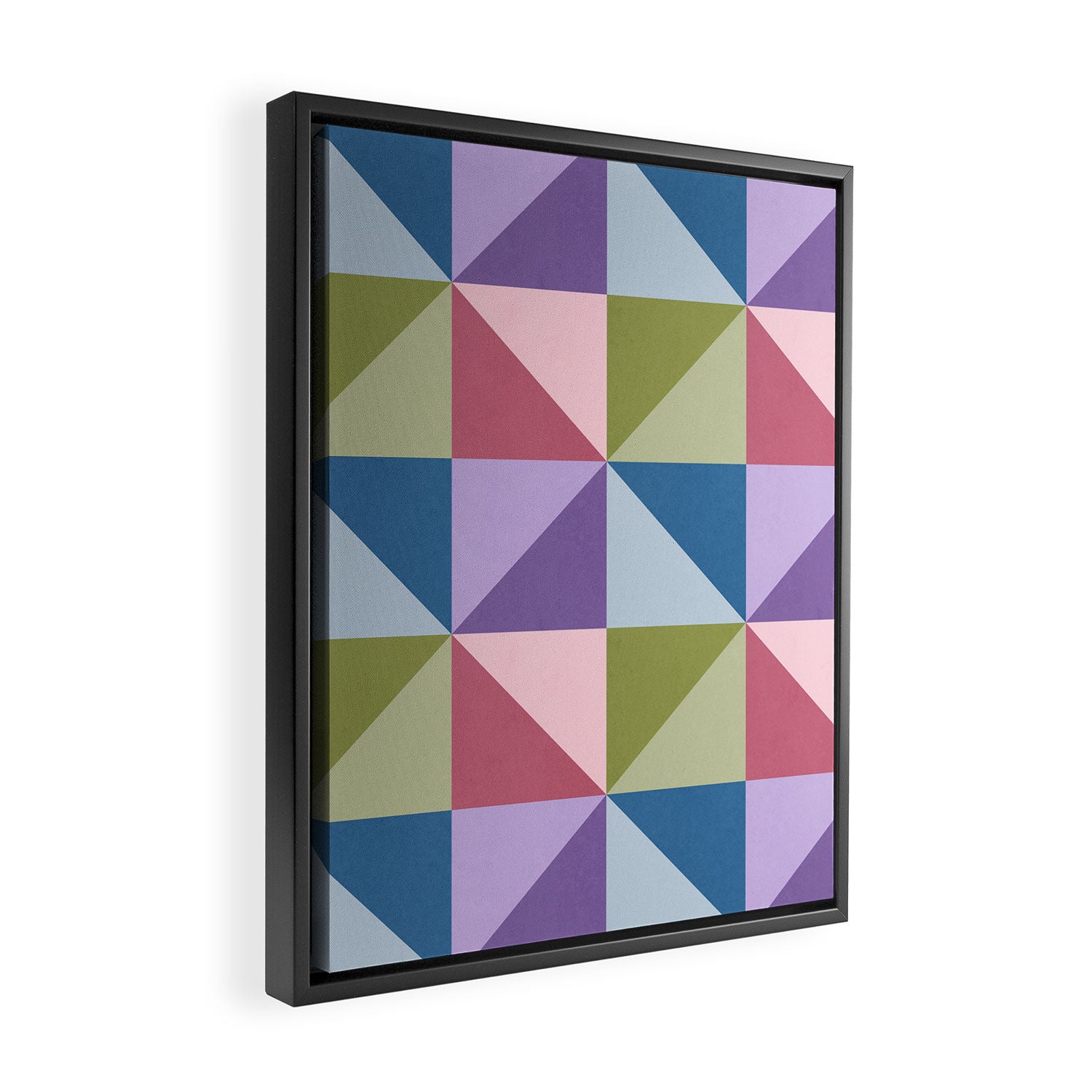 Kaleidoscope - patchouli Framed Canvas Print Gallery Image 2