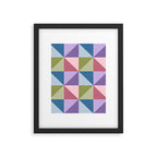 Kaleidoscope - patchouli Framed Art Print Gallery Image 6
