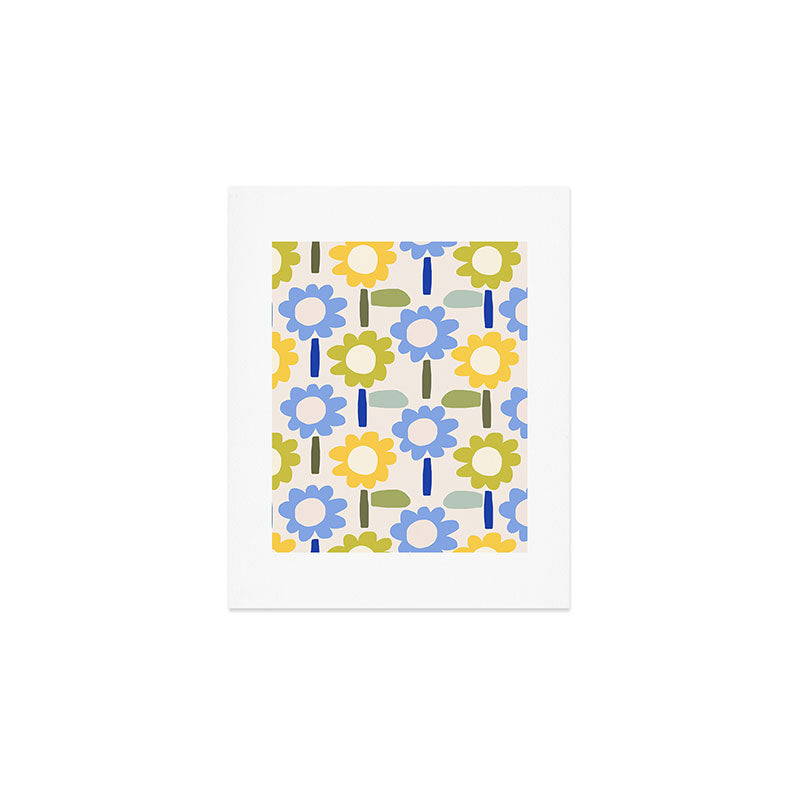 Lazy Daisy stitch - Spring Art Print Gallery Image 1