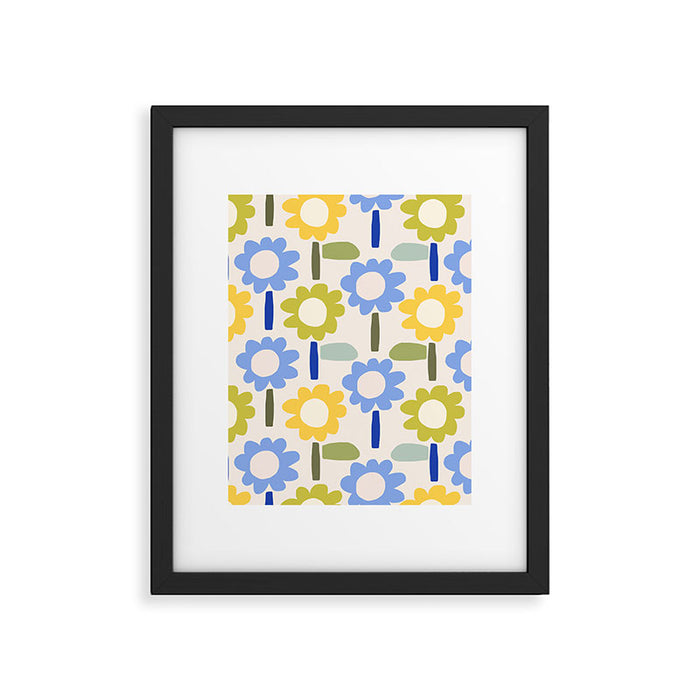 Lazy Daisy stitch - Spring Framed Art Print Gallery Image 1