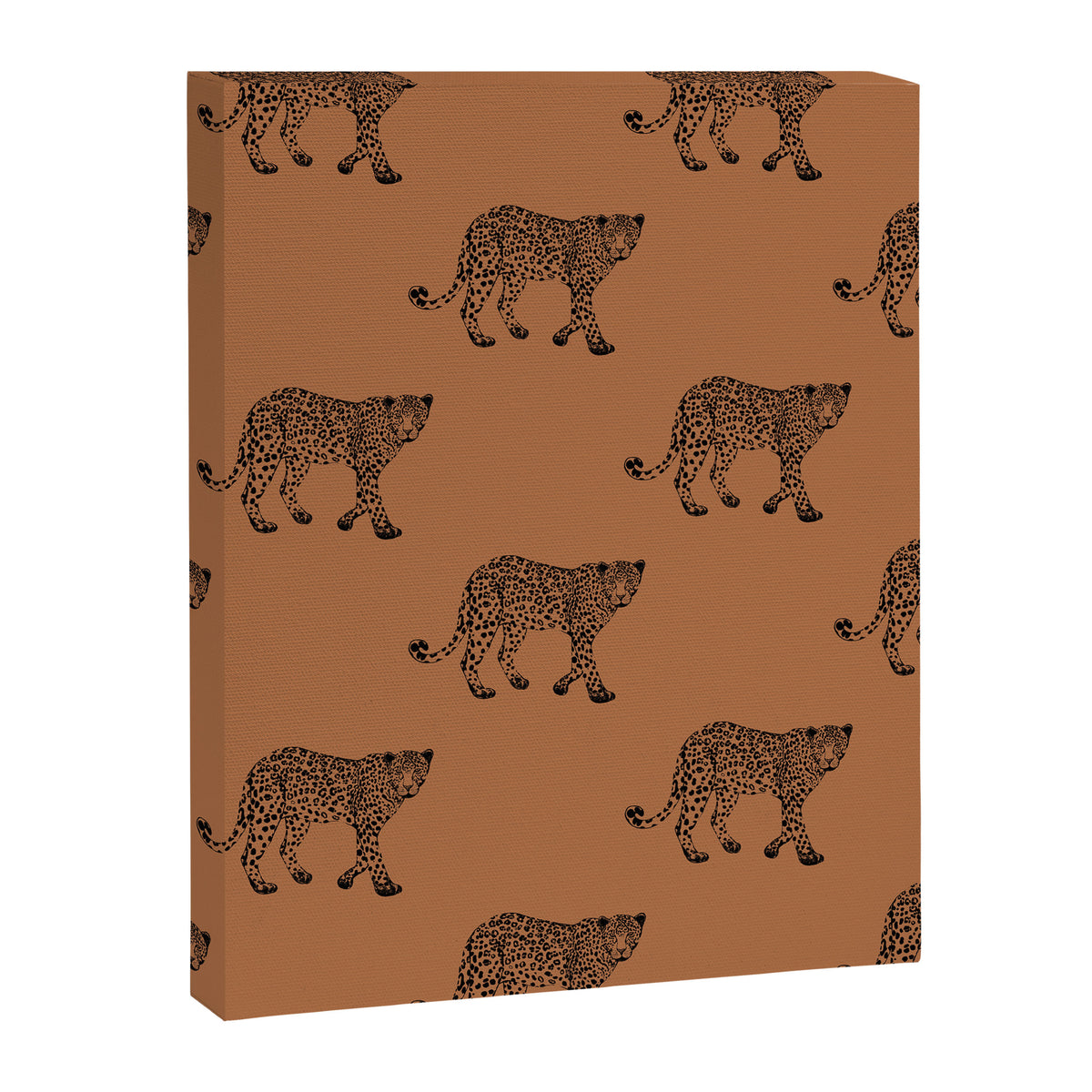 Leopard pattern - terracotta Canvas Print Gallery Image 8
