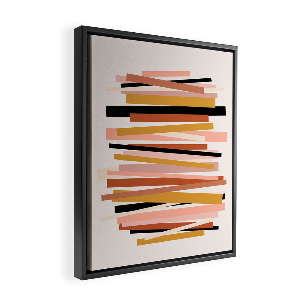 Linear stack Framed Canvas Print Gallery Image 2
