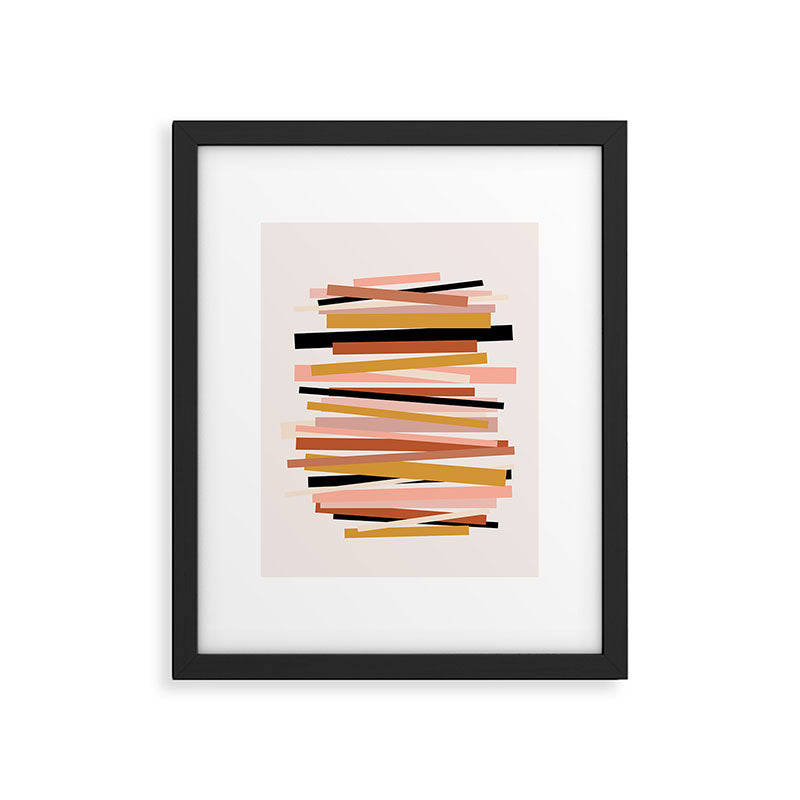 Linear stack Framed Art Print Gallery Image 5