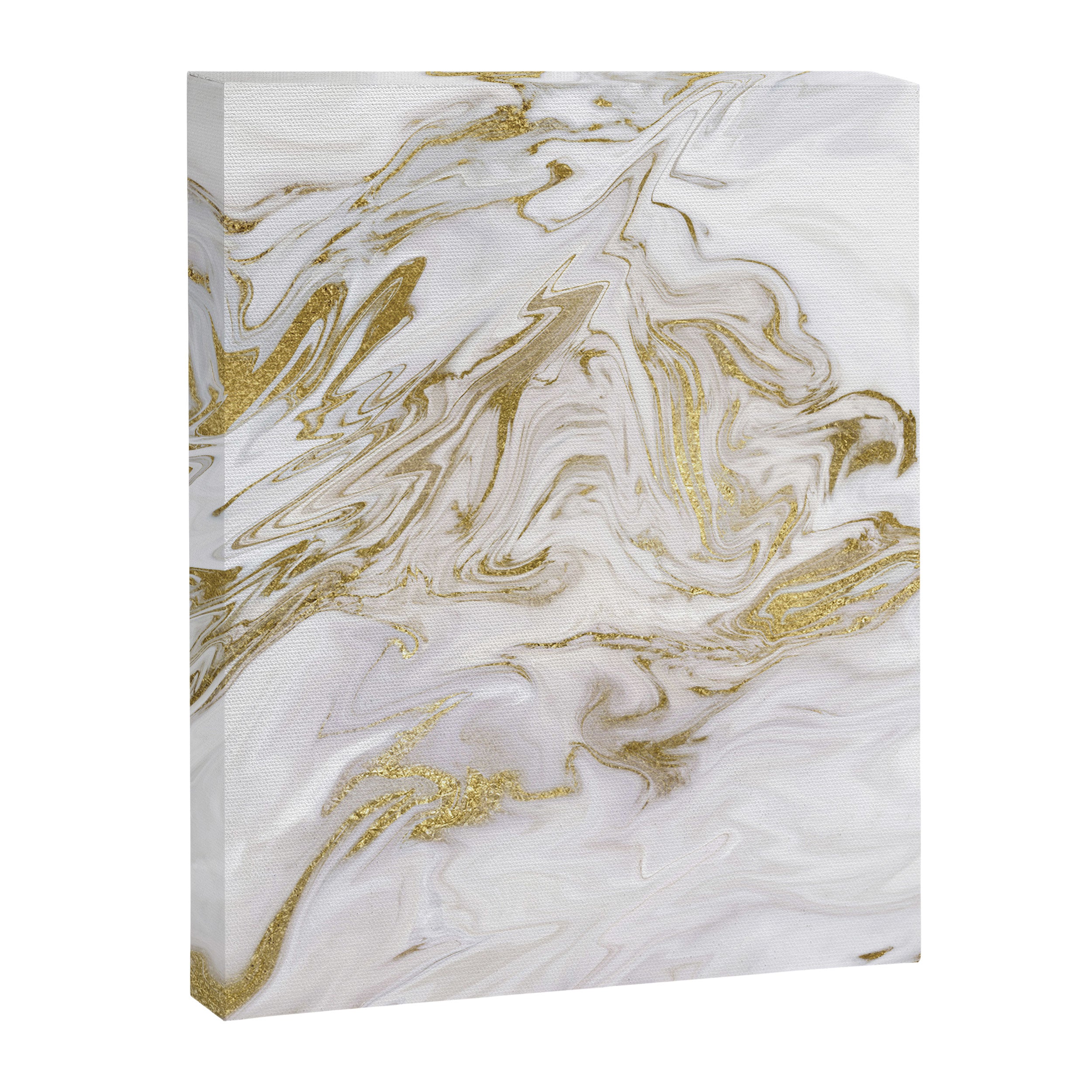 Liquid gold marble II Canvas Print Gallery Image 8