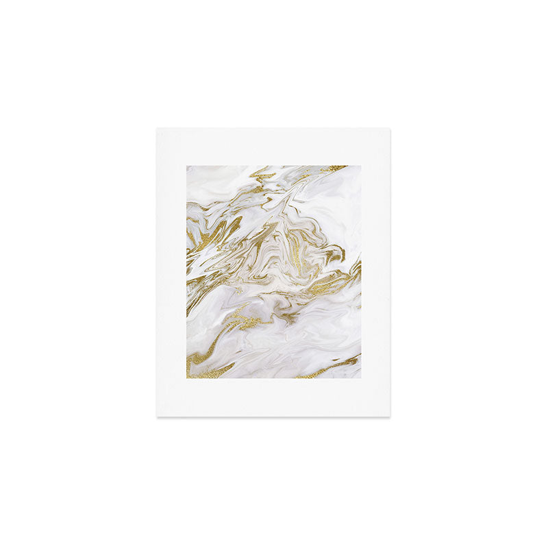 Liquid gold marble II Art Print Gallery Image 1