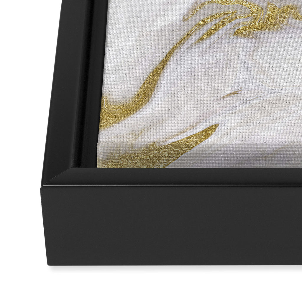 Liquid gold marble II Framed Canvas Print Gallery Image 3