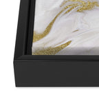 Liquid gold marble II Framed Canvas Print Gallery Image 3
