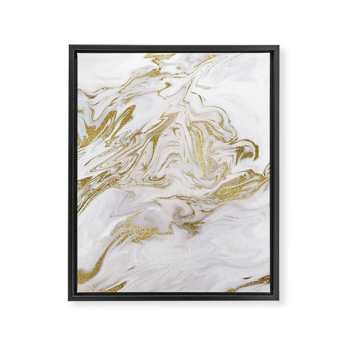 Liquid gold marble II Framed Canvas Print Gallery Image 1