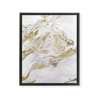 Liquid gold marble II Framed Canvas Print Gallery Image 8