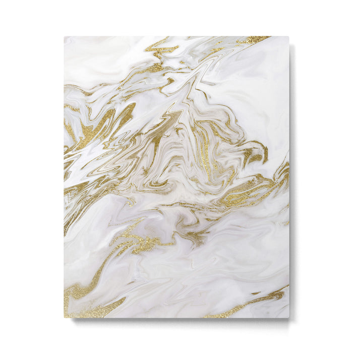 Liquid gold marble II Metal Print Gallery Image 1