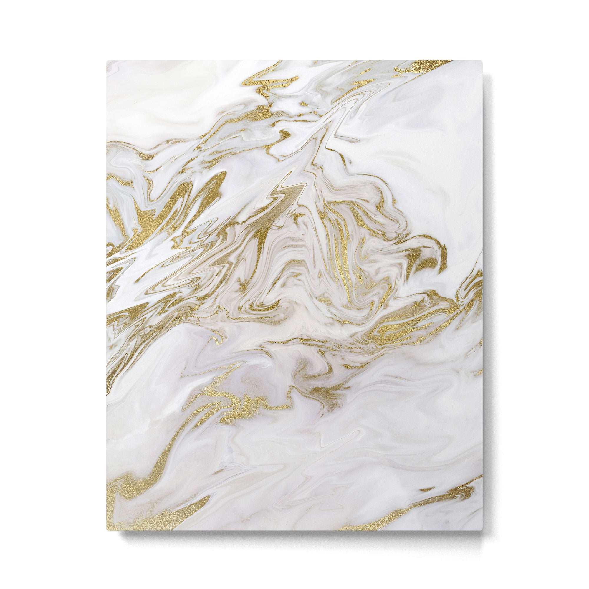 Liquid gold marble II Metal Print Gallery Image 6