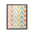 Lobster parade - retro Framed Canvas Print Gallery Image 6