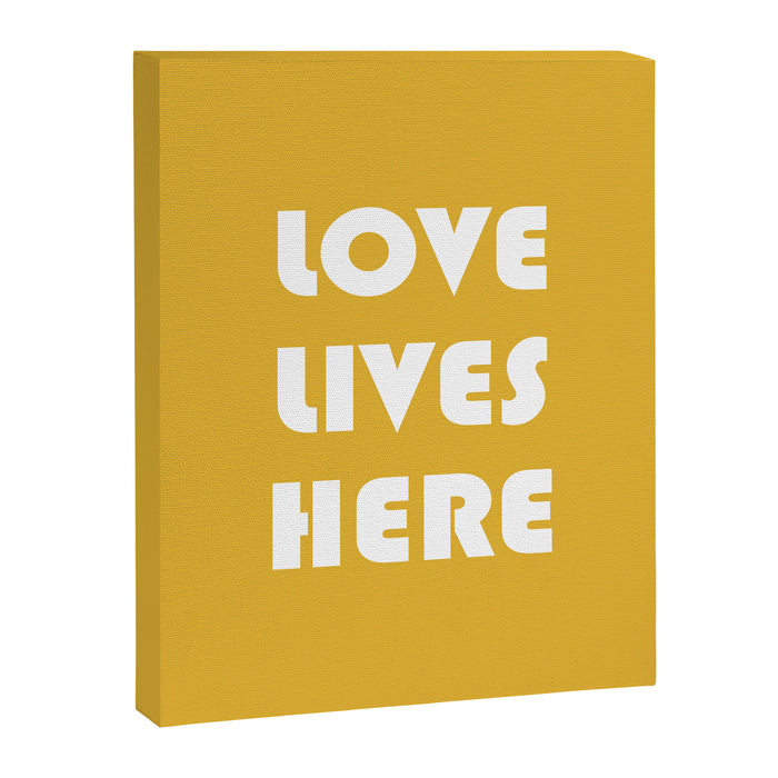 Love Lives Here Canvas Print Gallery Image 1