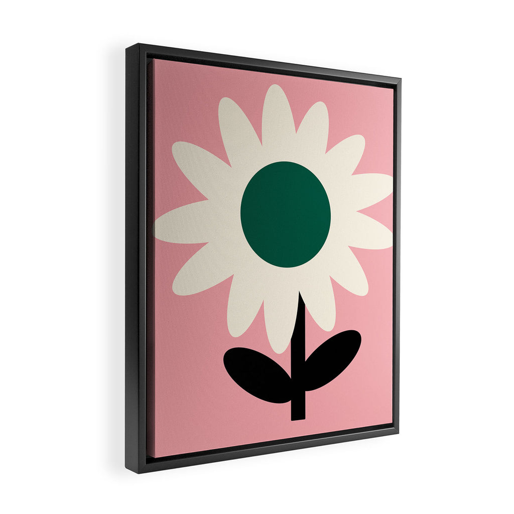 Maxi Bloom - daisy Framed Canvas Print Gallery Image 2