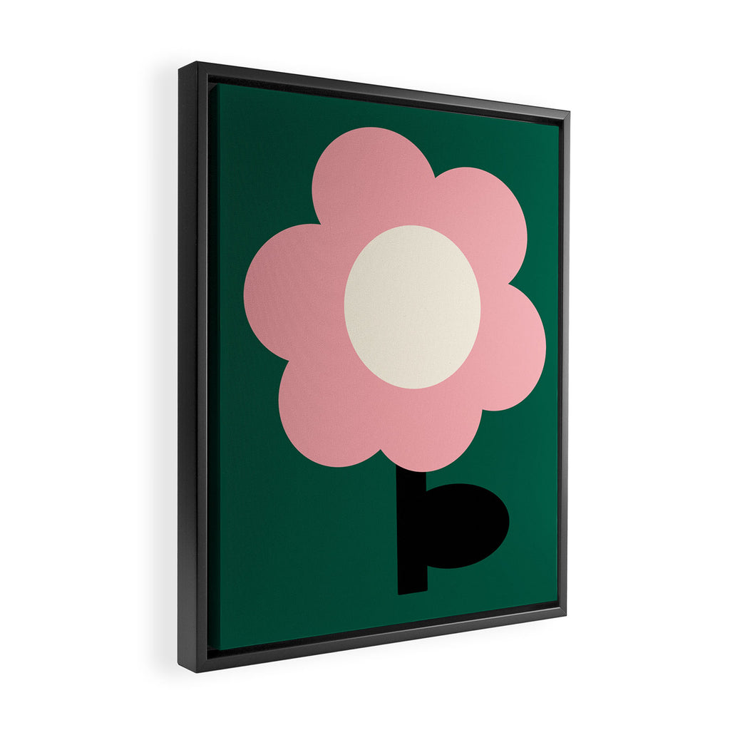 Maxi Bloom - poppy Framed Canvas Print Gallery Image 2