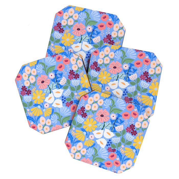 Meadow muse - blue Coaster Gallery Image 1