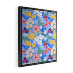 Meadow muse - blue Framed Canvas Print Gallery Image 2