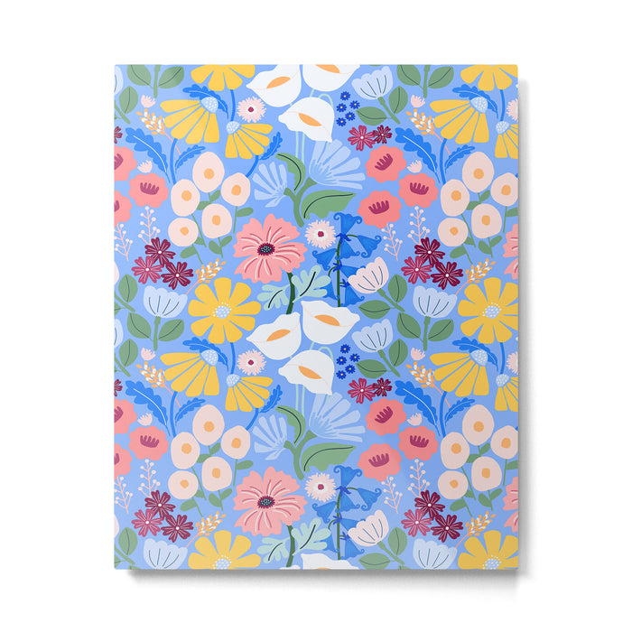 Meadow muse - blue Metal Print Gallery Image 1