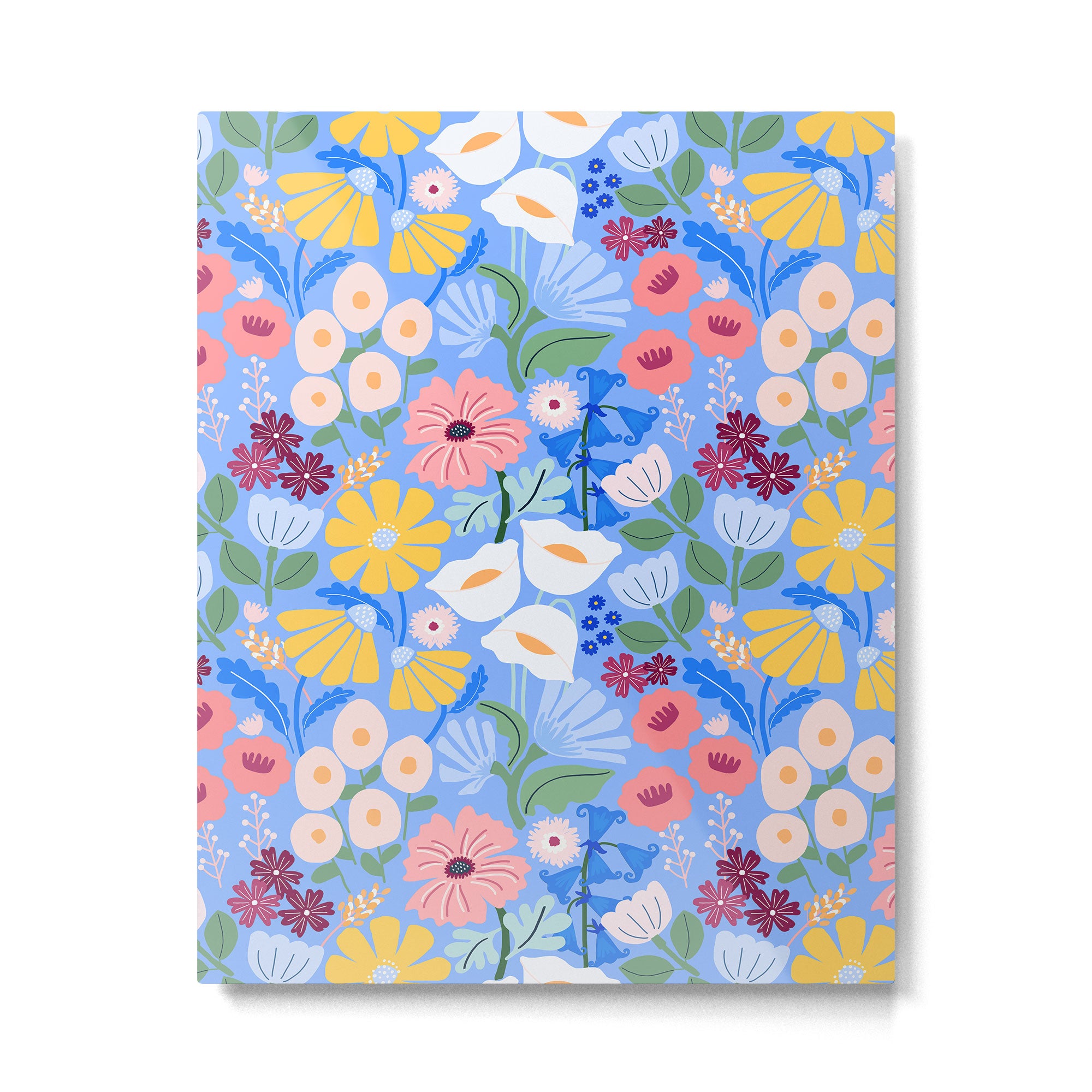 Meadow muse - blue Metal Print Gallery Image 4