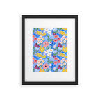 Meadow muse - blue Framed Art Print Gallery Image 5