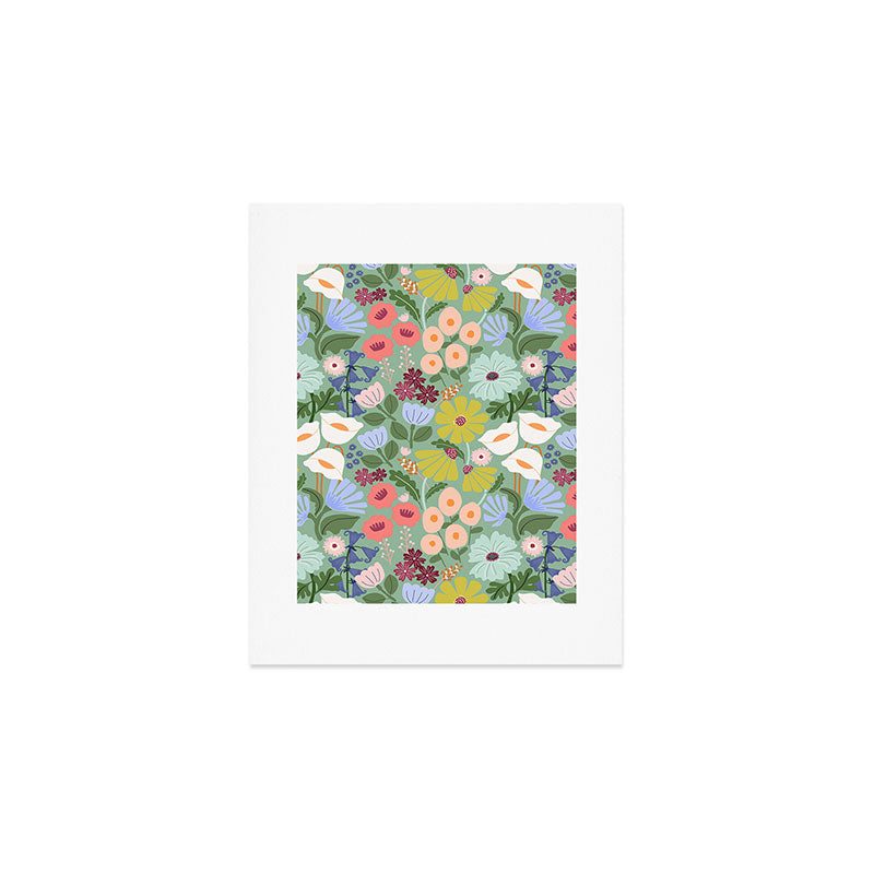 Meadow muse - green Art Print Gallery Image 1