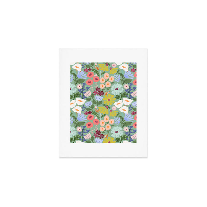 Meadow muse - green Art Print Gallery Image 1