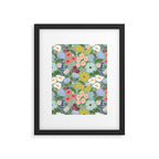 Meadow muse - green Framed Art Print Gallery Image 5